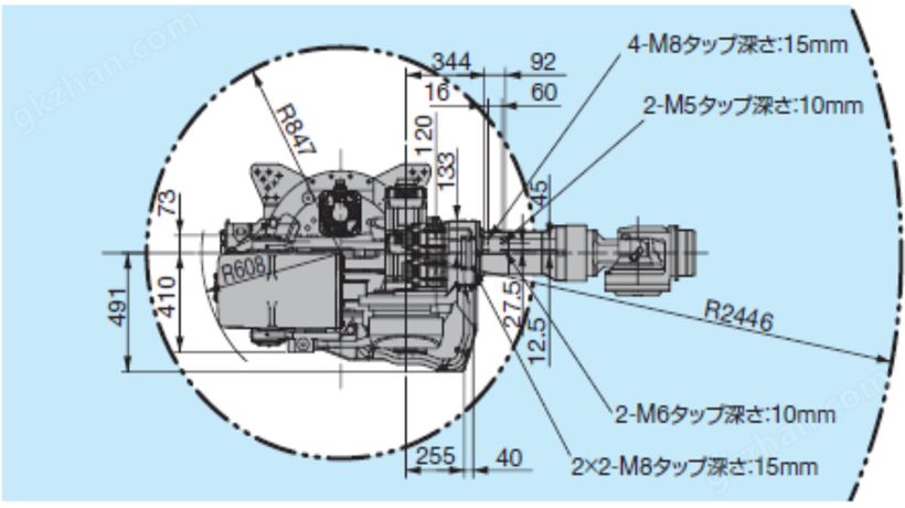 安川 MH280Ⅱ/400Ⅱ/400RDⅡ/600 码垛机器人运行轨迹图