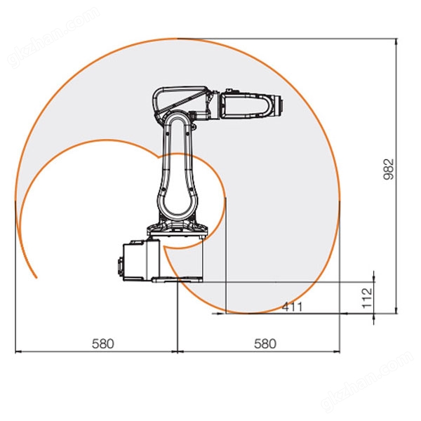 ABB IRB 120-3/0.6 喷涂机器人运行轨迹图