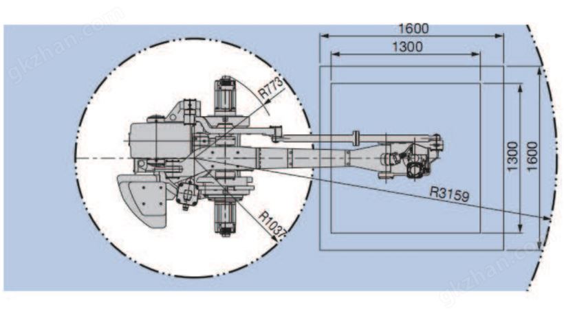 安川 MPL500/300 码垛机器人运行轨迹图