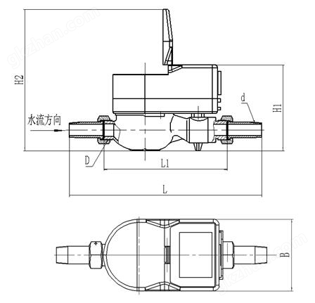 IC卡智能水表-蓝牙远传外形