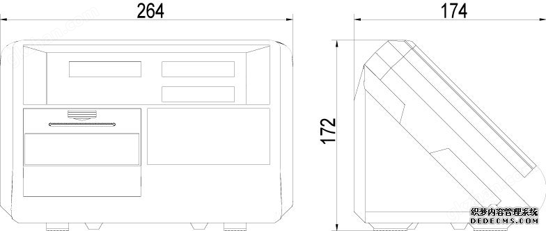  耀华XK3190-A24J3台秤仪表产品尺寸