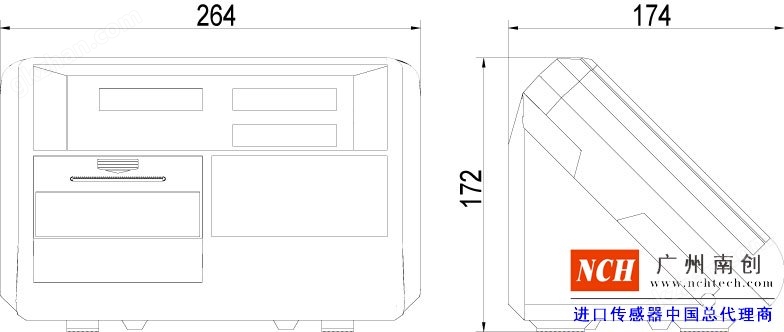 耀华XK3190-A23p台秤仪表产品尺寸