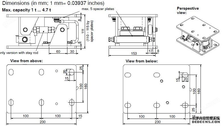 德国HBM RTN/M2称重模块产品尺寸