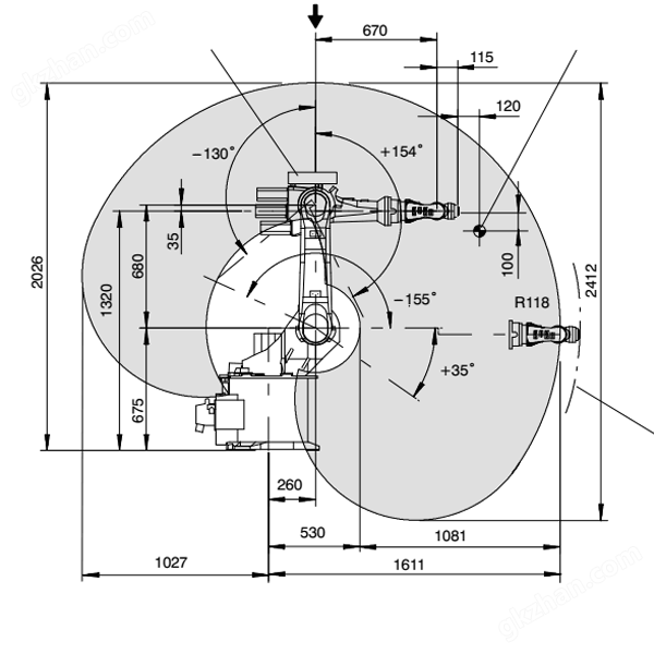 KUKA KR 6-2 点焊机器人运行轨迹