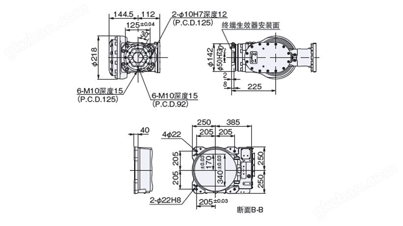 NACHi SRA100/100B/100J 焊接机器人运行轨迹图