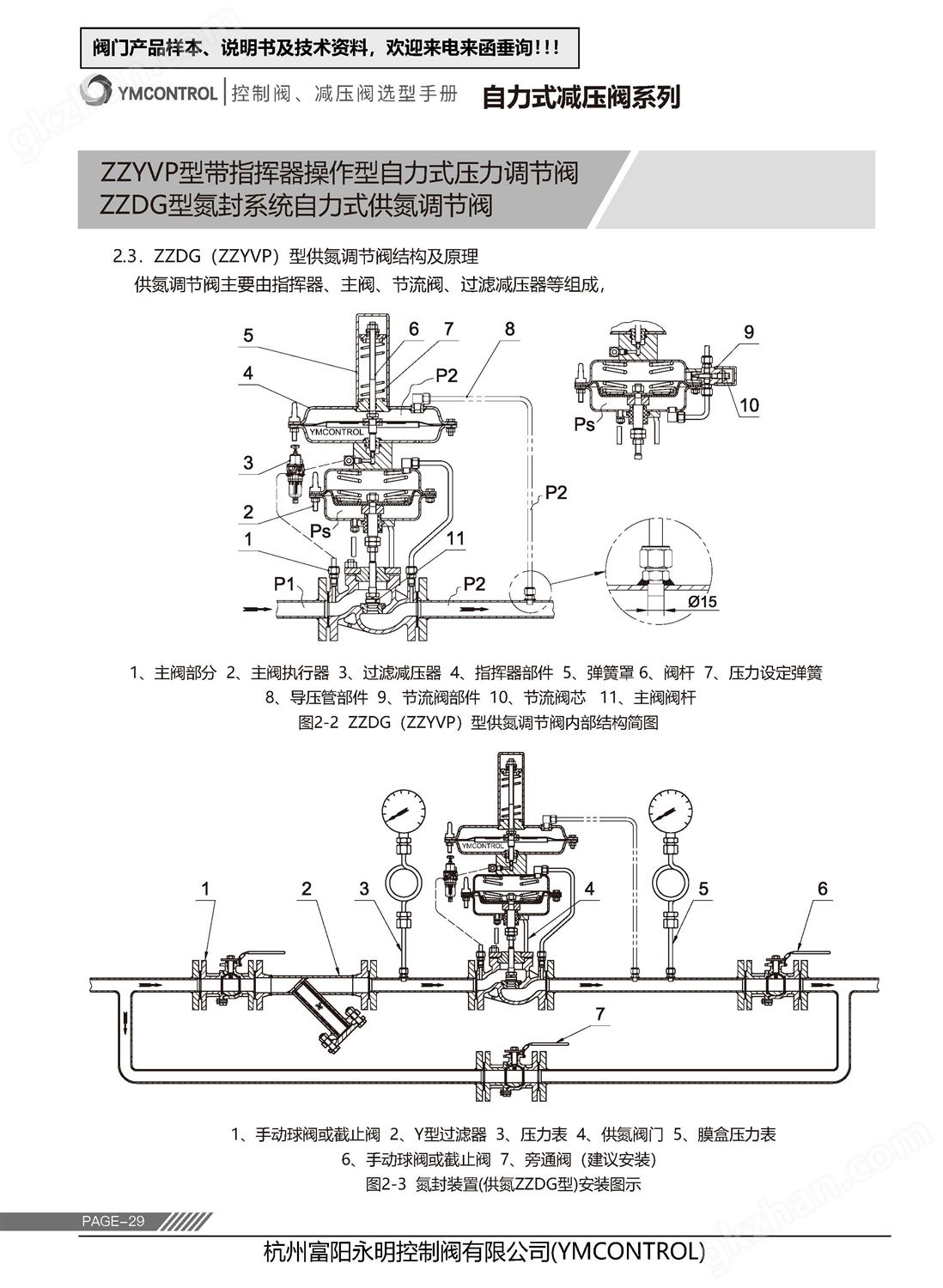 ZZD-ZZYVP带指挥器储罐供氮阀产品样本说明书