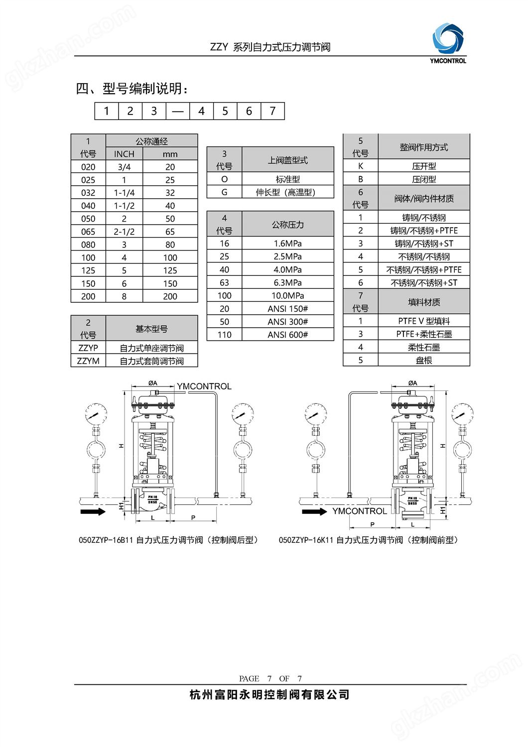 V230-ZZYP自力式压力调节阀,蒸汽减压阀样本说明书