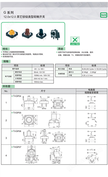 万喜堂app下载老虎机 TVGP05轻触开关12*12