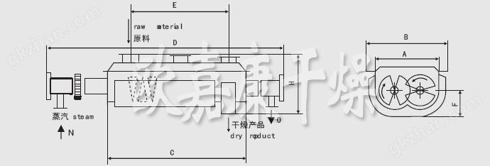 万喜堂app下载彩票 JYG系列空心桨叶干燥机安装结构图