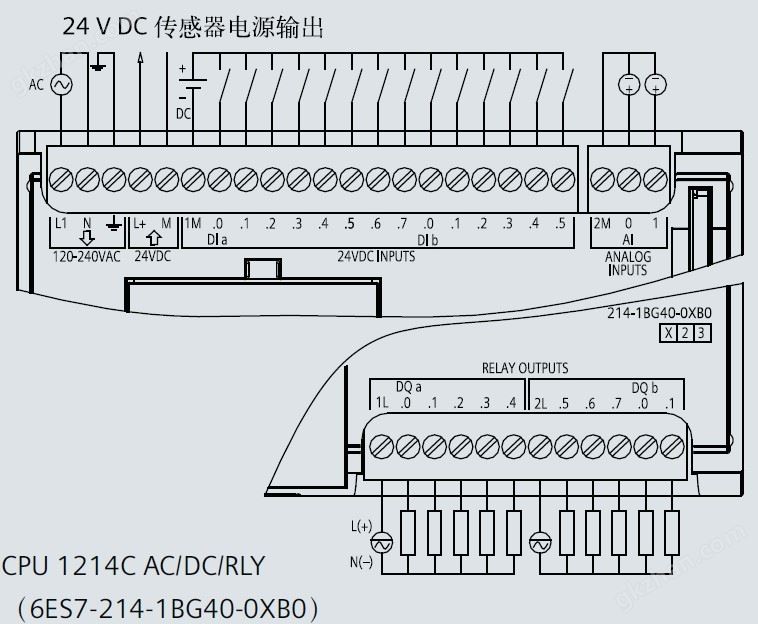 西门子S7-1200接线图