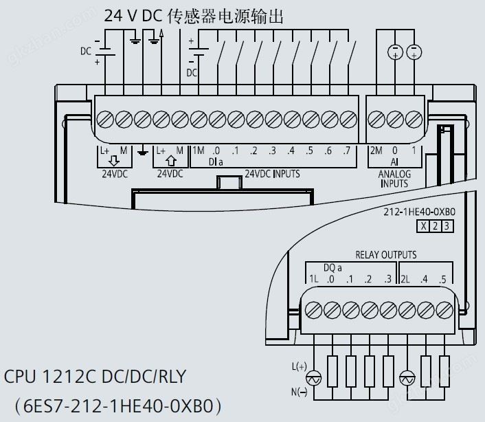 西门子S7-1200接线图