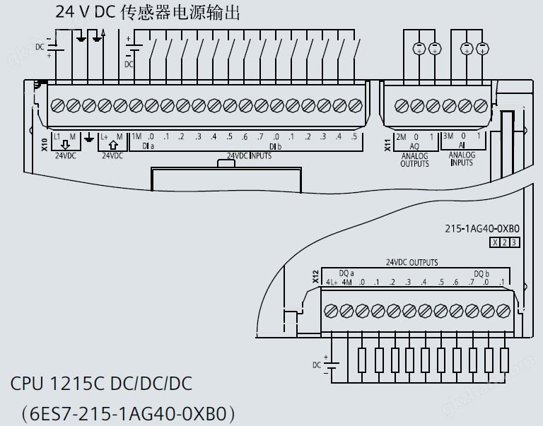 西门子S7-1200接线图