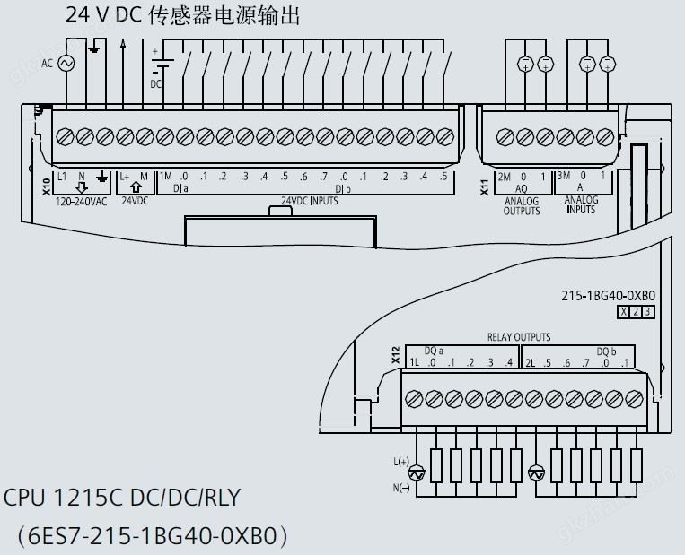 西门子S7-1200接线图