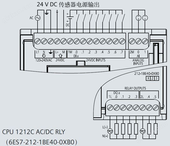 西门子S7-1200接线图