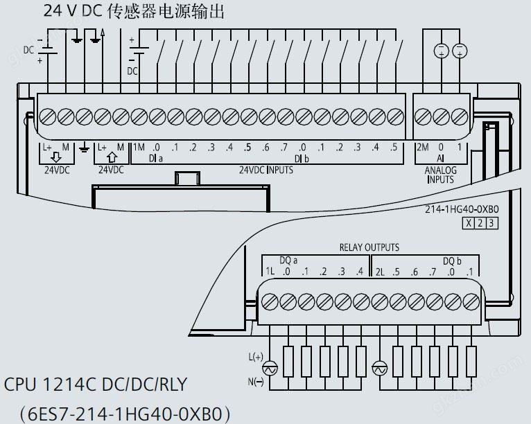 西门子S7-1200接线图