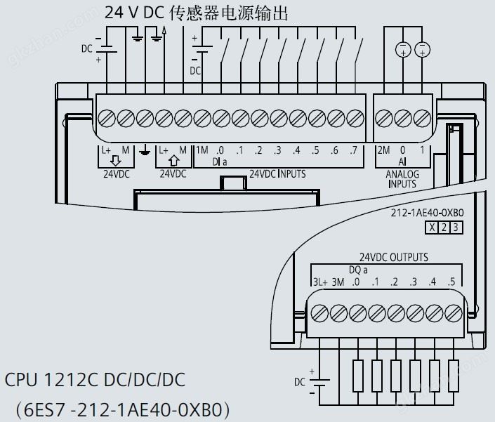 西门子S7-1200接线图