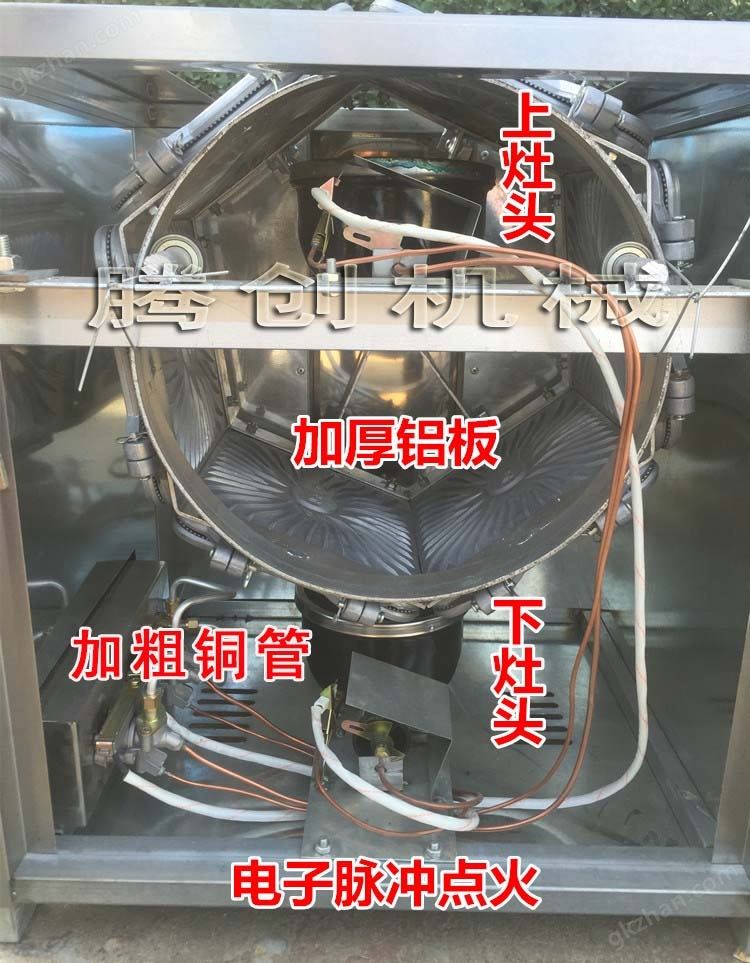 六面燃气循环蛋卷机（电子打火新款）