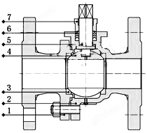 电动开关球阀_内部结构图