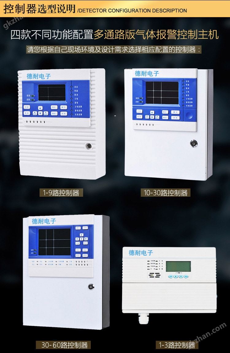 四款可燃气体报警控制器说明