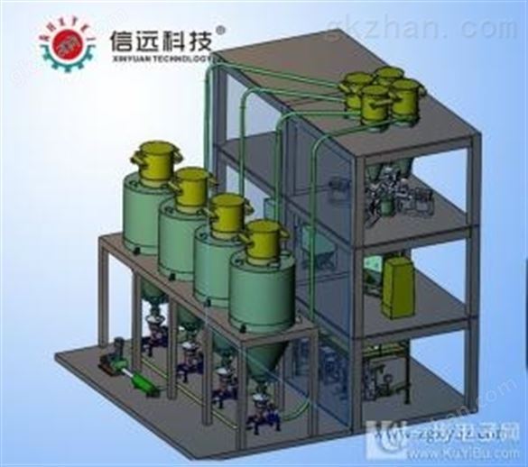 全自动水溶肥粉剂自动包装生产线