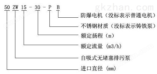 ZW型自吸式无堵塞排污泵