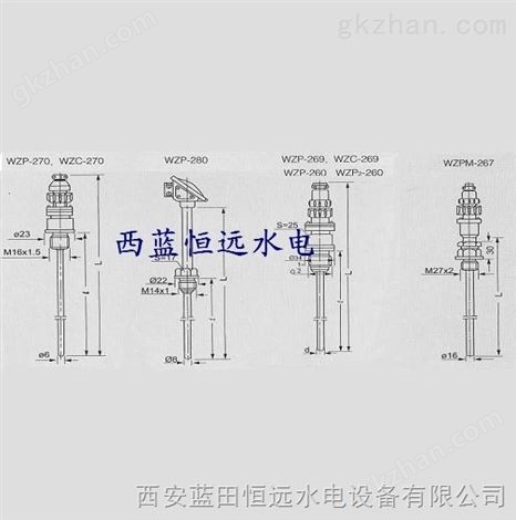 测温系统水导油槽测量电阻WZP