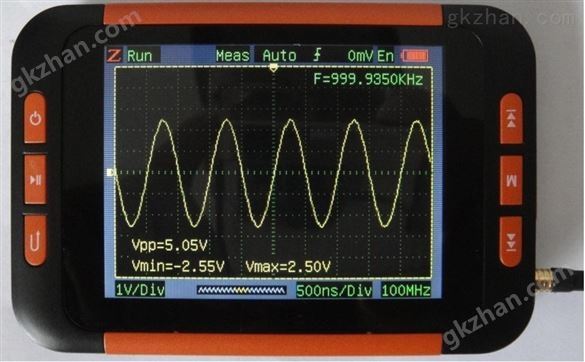 200MHz采样单通道便携式虚拟示波器