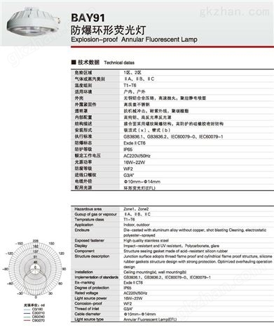 BAY91防爆环形荧光灯