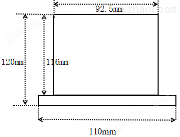 CAZM10显示控制仪俯视图