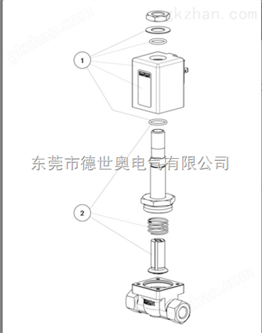 BURKERT0355 - 直动式二位三通升降式衔铁阀