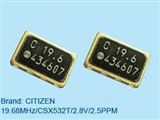 19.68MHZ CSX-532T供应CITIZEN CDMA配套温补晶体