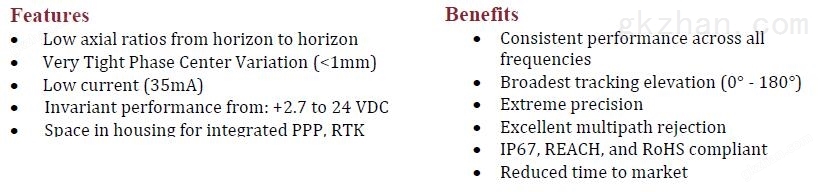 VP6000全频点天线产品特性