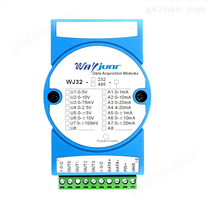 RS232/RS485信号转4路模拟信号(4-20mA/0-10V) 隔离D/A转换器 WJ32