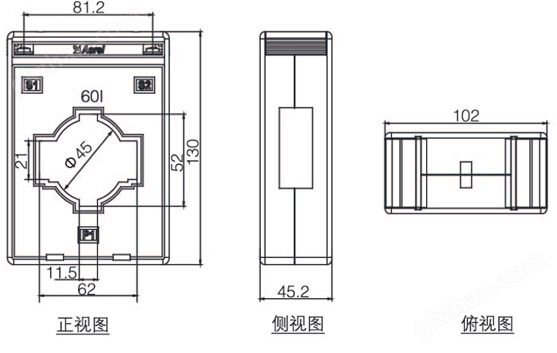 线路保护装置 低压馈线保护 安科瑞ALP200-400 开孔91x44 零序断相不平衡保护 测量控制通讯一体示例图13