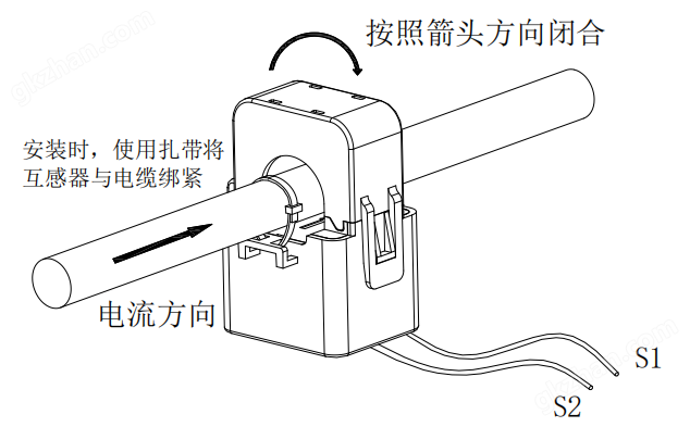 开口式电流互感器