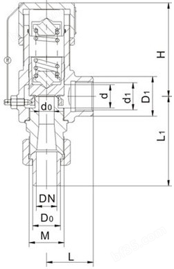 弹簧外螺纹安全阀
