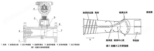 旋进旋涡气体流量计