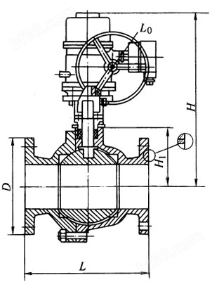 电动球阀结构图