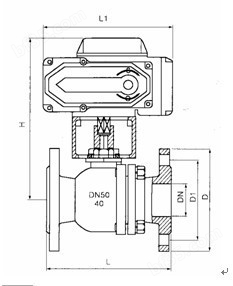 电动法兰球阀