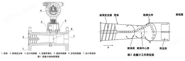 旋进旋涡气体流量计