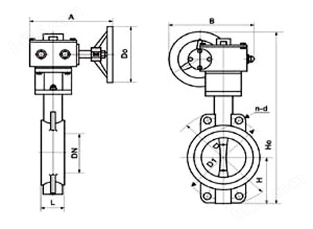 信号蝶阀结构图
