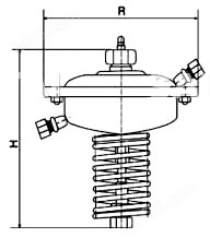 V230型自力式压力（差压）调节阀结构图