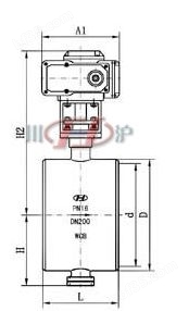 电动焊接蝶阀 (配CH系列执行器)