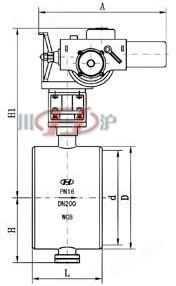 电动焊接蝶阀 (配CH系列执行器)