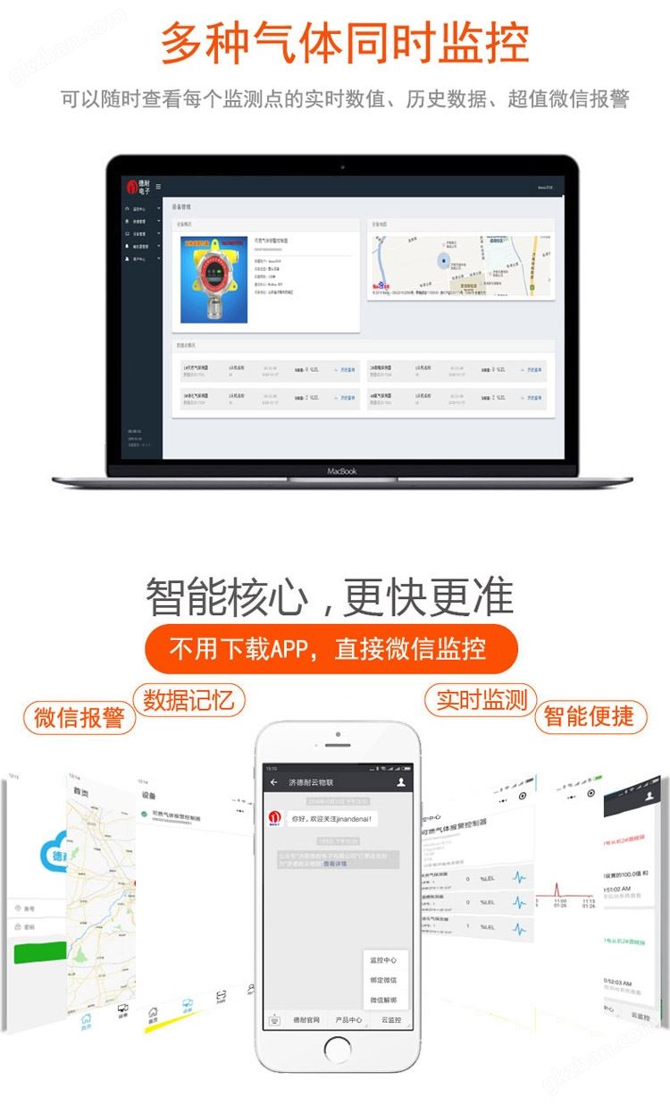 可燃气体报警器智能监控