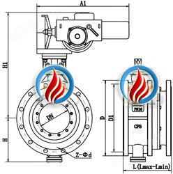 电动伸缩法兰蝶阀 