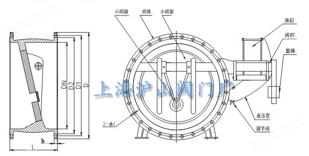 BFDZ701X液力自动控制阀外形尺寸图