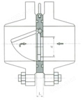 H74X、H74H型对夹圆片式止回阀 外形尺寸图2