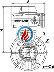 万喜堂彩票app下载中心 SD971电动塑料蝶阀 (外形尺寸图) 