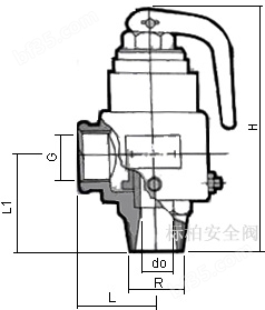 A28HP-16T黄铜安全阀结构图